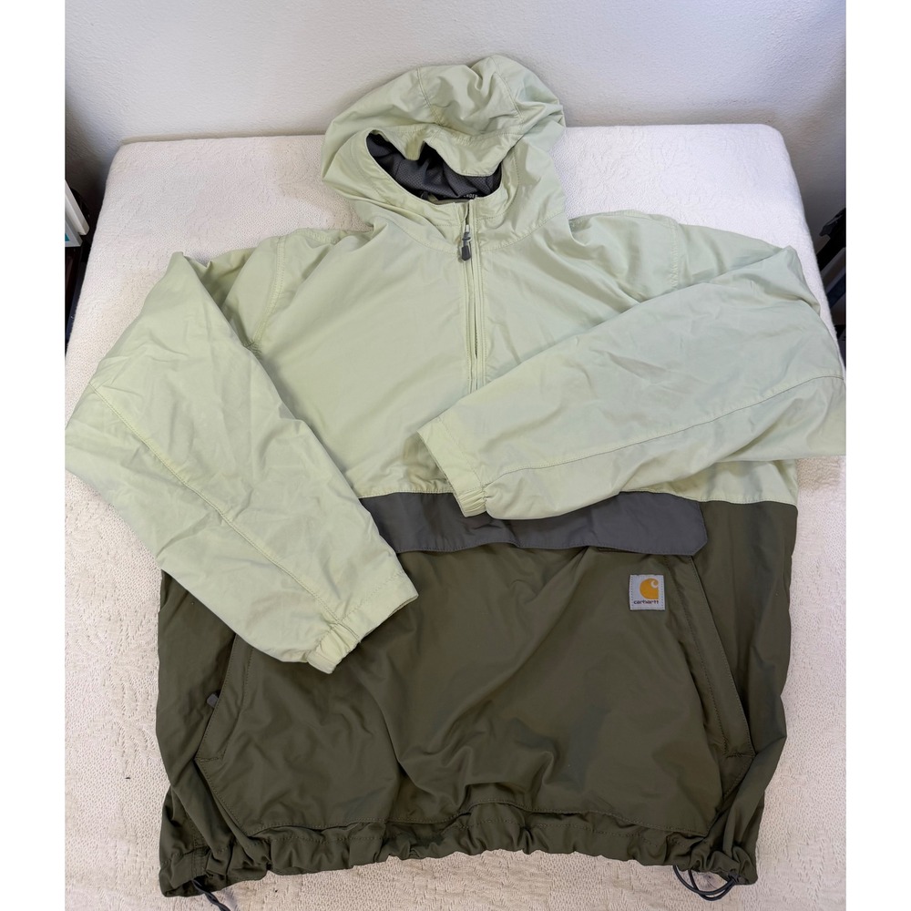 Carhartt Rain Defender Anorak Jacket XL Loose Fit Green Olive OJ5749-M